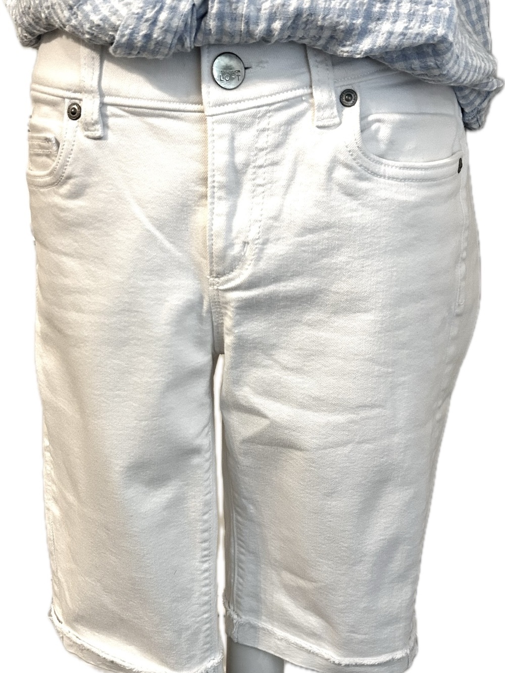 Ann Taylor LOFT White Relaxed-Fit Women’s Denim Bicycle Shorts Size 4 



Shorts